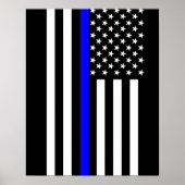 USA Thin Blue Line Poster (Vorne)