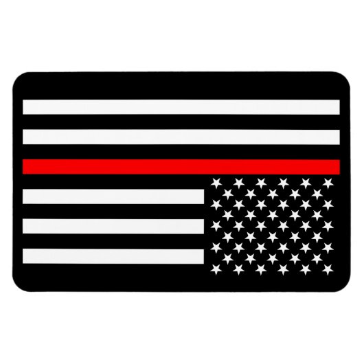 USA Thin Red Line Magnet (Horizontal)