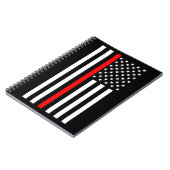 USA Thin Red Line Notizblock (Linke Seite)