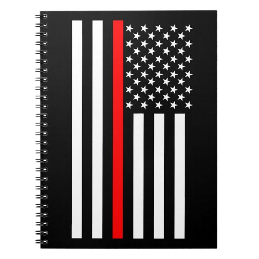 USA Thin Red Line Notizblock (Vorderseite)
