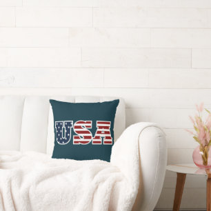 USA Throw Kissen