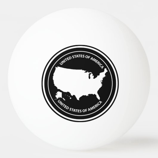 USA TISCHTENNISBALL (Rückseite)