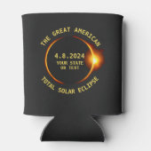 USA Total Solar Eclipse Party 4/8/2024 Benutzerdef Dosenkühler (Rückseite)