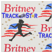 USA TRACK STAR PERSONALISIERT FABRIC STOFF (Nahaufnahme)