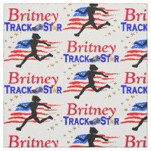 USA TRACK STAR PERSONALISIERT FABRIC