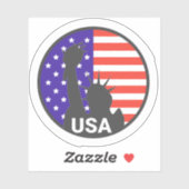 USA Travel Vinyl Sticker (Blatt)