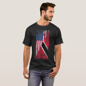 USA & Trinidad & Tobago Flags - USA, Tri T-Shirt (Vorne ganz)
