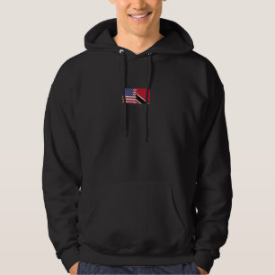 USA Trinidad & Tobago Flags - USA, Trini Hoodie