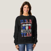 Usa-Trinkteam-Biertag Sweatshirt (Vorne ganz)