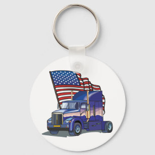 USA Truck Driver Schlüsselanhänger
