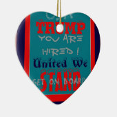 USA Trump Sie sind eingestellt! United Wir Stand A Keramikornament (Rechts)