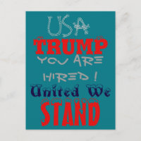 USA Trump Sie sind eingestellt! United Wir Stand A