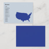 USA - Tschubby Visitenkarte (Vorne/Hinten)