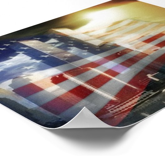 USA Twin Towers Poster (Ecke)