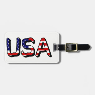 USA überlagern sich auf US Flag cd ltcnt Gepäckanhänger