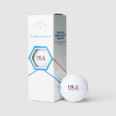 USA überlagern sich auf US Flag css gbcnt Golfball (Verpackung)