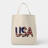 USA überlagern sich auf US Flag Gtcnt Tragetasche (Rückseite)