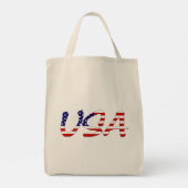 USA überlagern sich auf US Flag Gtcnt Tragetasche (Rückseite)