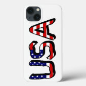 USA überlagern sich auf US-Flagge Case-Mate iPhone Hülle (Rückseite)