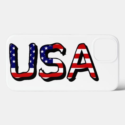 USA überlagern sich auf US-Flagge Case-Mate iPhone Hülle (Rückseite (Horizontal))
