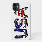 USA überlagern sich auf US-Flagge Case-Mate iPhone Hülle (Rückseite)