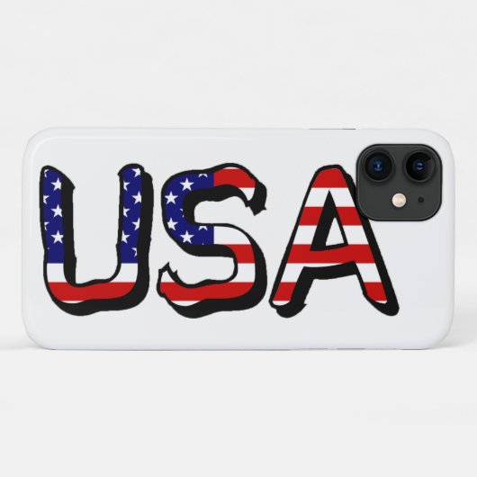 USA überlagern sich auf US-Flagge Case-Mate iPhone Hülle (Rückseite (Horizontal))