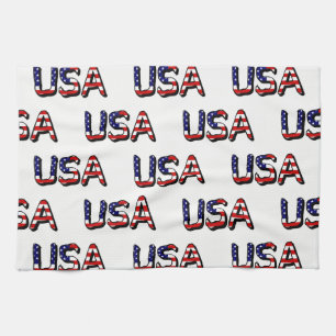USA überlagert US Flag Kitchen Totuch Dose Geschirrtuch