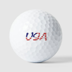 USA überlagert US Flag va gbcnt Golfball