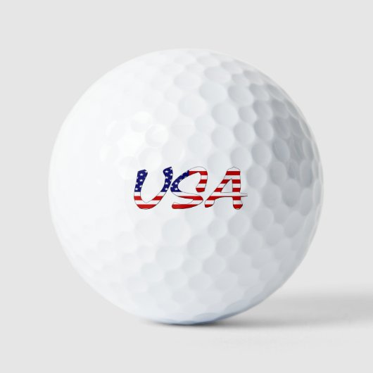 USA überlagert US Flag va gbcnt Golfball (Vorderseite)