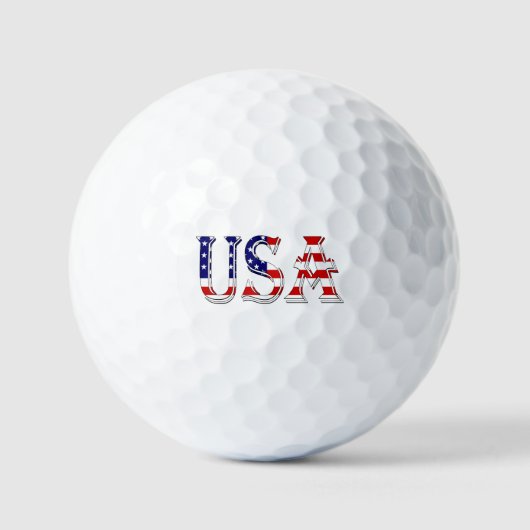 USA überlagert US Flag va gbcnt Golfball (Vorderseite)