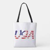 USA überlagert US-Flagge Tasche (Rückseite)