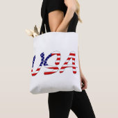 USA überlagert US-Flagge Tasche (Von Nahem)