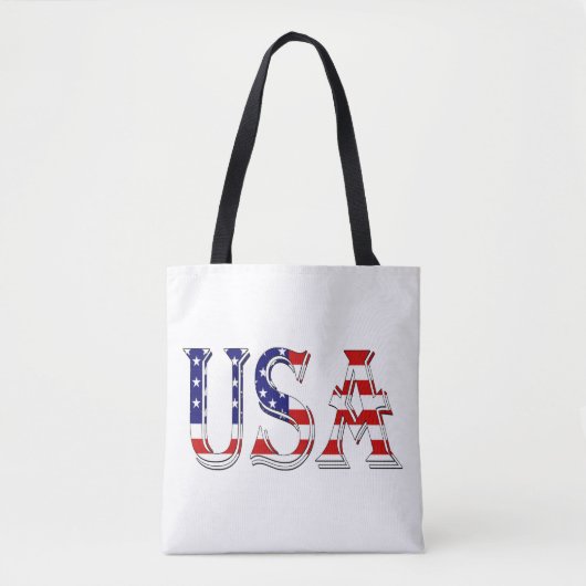 USA überlagert US-Flaggenstaat Tasche (Vorderseite)