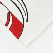 USA überlappen sich auf US-Flag Fleecedecke (Ecke)