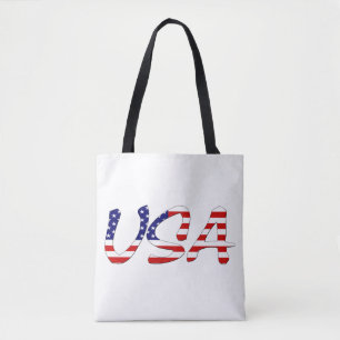 USA überschneidet Flag Flag Tasche