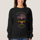 USA & Uganda Flags American Grown Ugandan Roots Sweatshirt (Vorderseite)