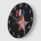 USA-Uhr Große Wanduhr (Winkel)