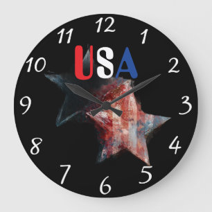 USA-Uhr Große Wanduhr