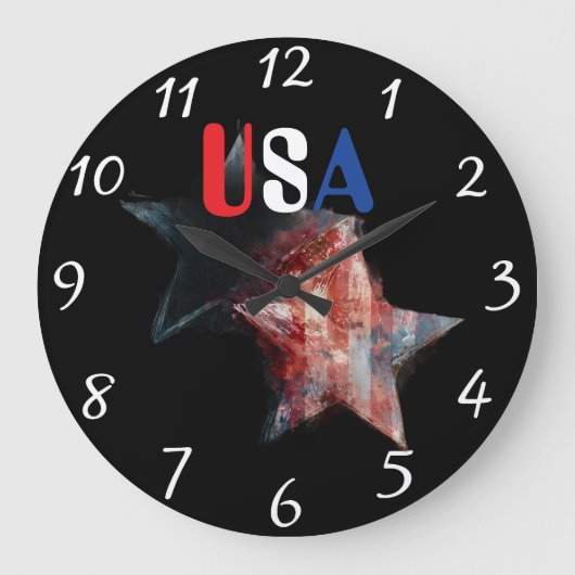 USA-Uhr Große Wanduhr (Vorderseite)