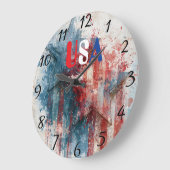 USA-Uhr Große Wanduhr (Winkel)