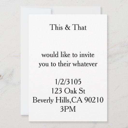 usa uk Einladung (Vorderseite)