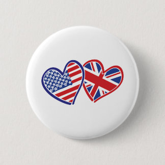 USA - UK-Liebe Button