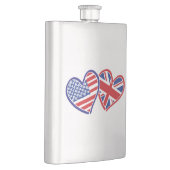 USA - UK-Liebe Flachmann (Rechts)