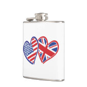 USA - UK-Liebe Flachmann (Links)