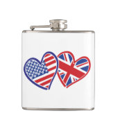 USA - UK-Liebe Flachmann (Vorderseite)