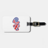 USA - UK-Liebe Gepäckanhänger (Vorderseite horizontal)