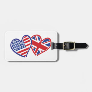 USA - UK-Liebe Gepäckanhänger