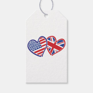USA - UK-Liebe Geschenkanhänger