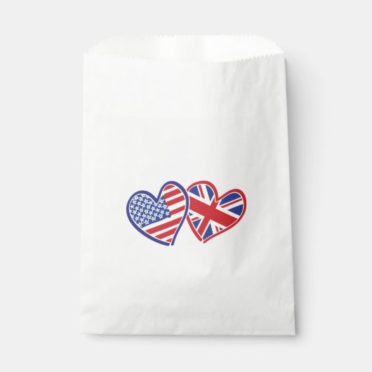 USA - UK-Liebe Geschenktütchen (Vorderseite)