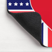 USA/UK Liebe-Mausunterlage Mousepad (Ecke)